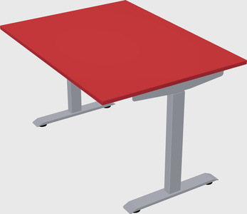Single motor electric desk