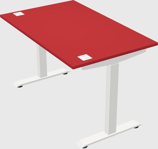 Single motor electric desk
