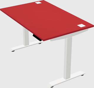 Single motor electric desk