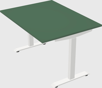 Single motor electric desk