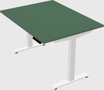 Single motor electric desk