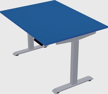Single motor electric desk