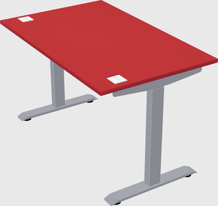 Single motor electric desk