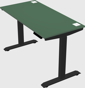 Single motor electric desk