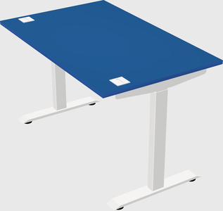 Single motor electric desk