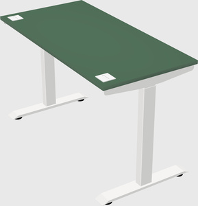 Single motor electric desk