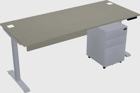 Single motor electric desk