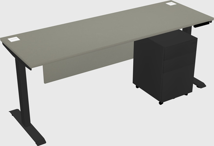 Single motor electric desk