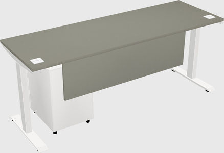 Single motor electric desk