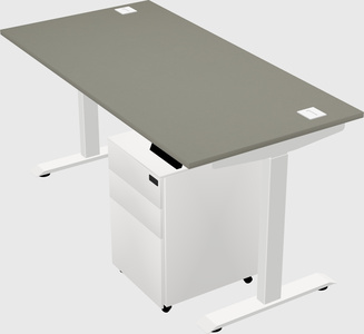 Single motor electric desk
