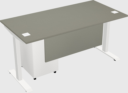 Single motor electric desk