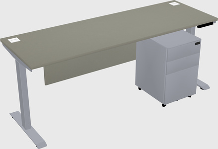 Single motor electric desk