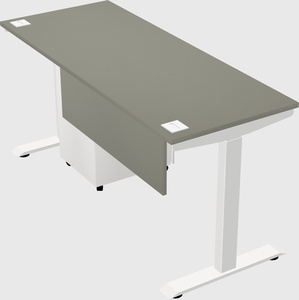 Single motor electric desk