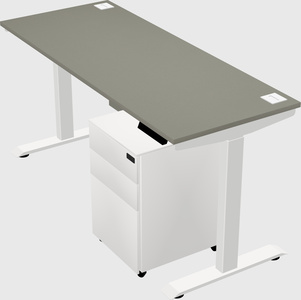 Single motor electric desk