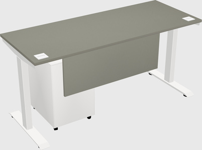 Single motor electric desk