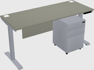 Single motor electric desk