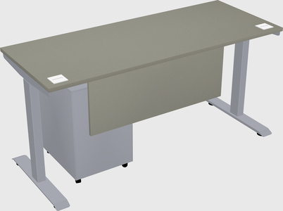 Single motor electric desk