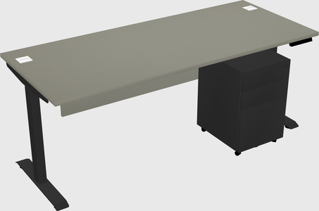Single motor electric desk
