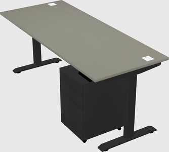 Single motor electric desk