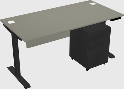 Single motor electric desk