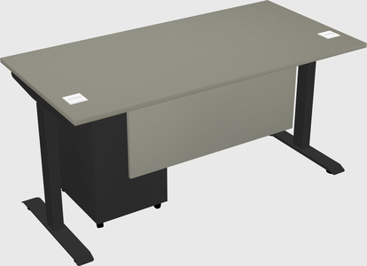 Single motor electric desk