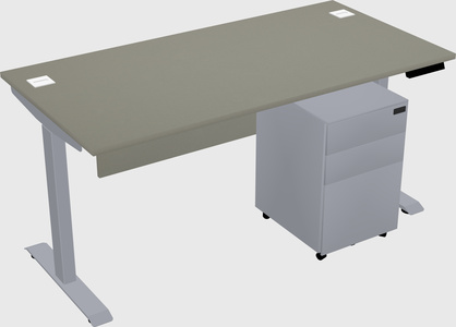 Single motor electric desk