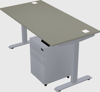 Single motor electric desk