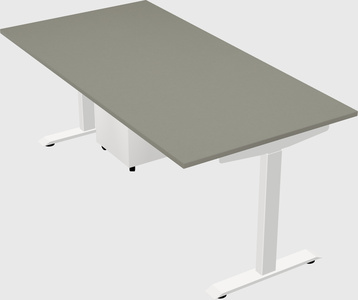 Single motor electric desk