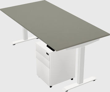Single motor electric desk