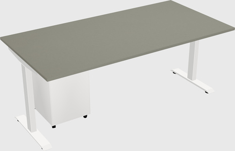 Single motor electric desk