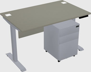 Single motor electric desk