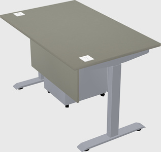 Single motor electric desk