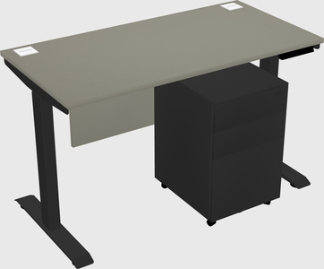 Single motor electric desk