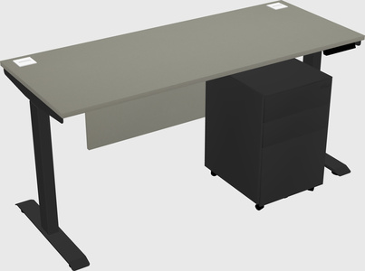 Single motor electric desk