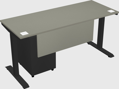 Single motor electric desk