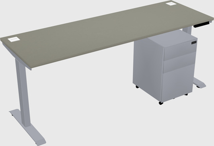 Single motor electric desk