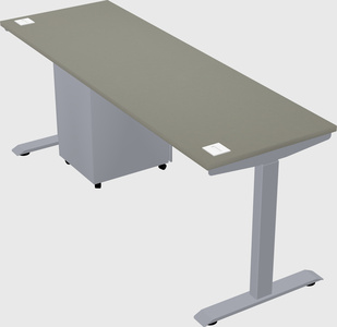 Single motor electric desk