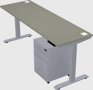 Single motor electric desk