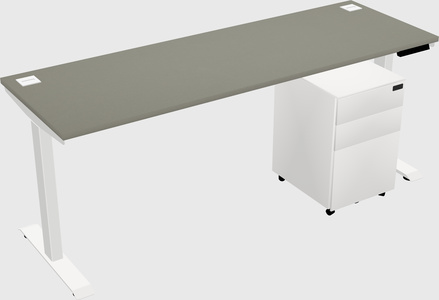 Single motor electric desk
