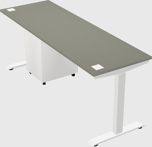 Single motor electric desk
