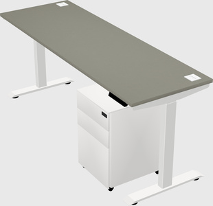 Single motor electric desk