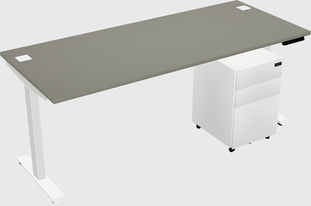 Single motor electric desk