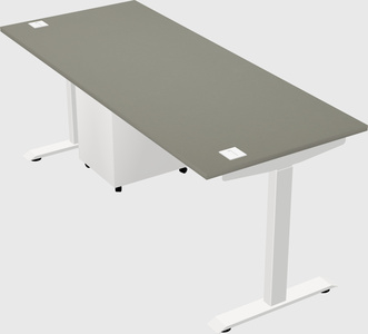 Single motor electric desk