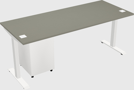 Single motor electric desk
