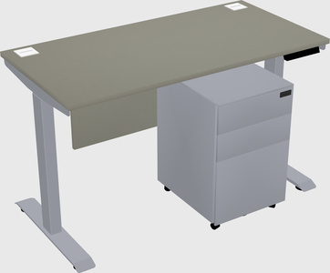 Single motor electric desk