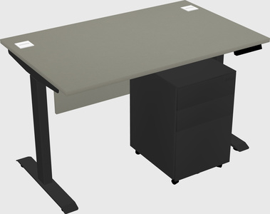 Single motor electric desk