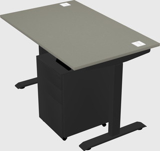 Single motor electric desk