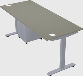 Single motor electric desk