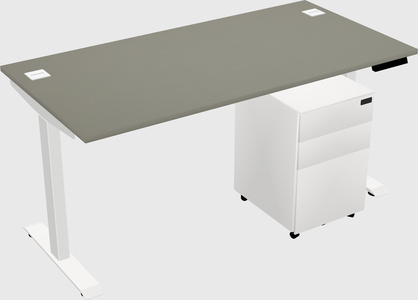 Single motor electric desk