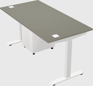 Single motor electric desk